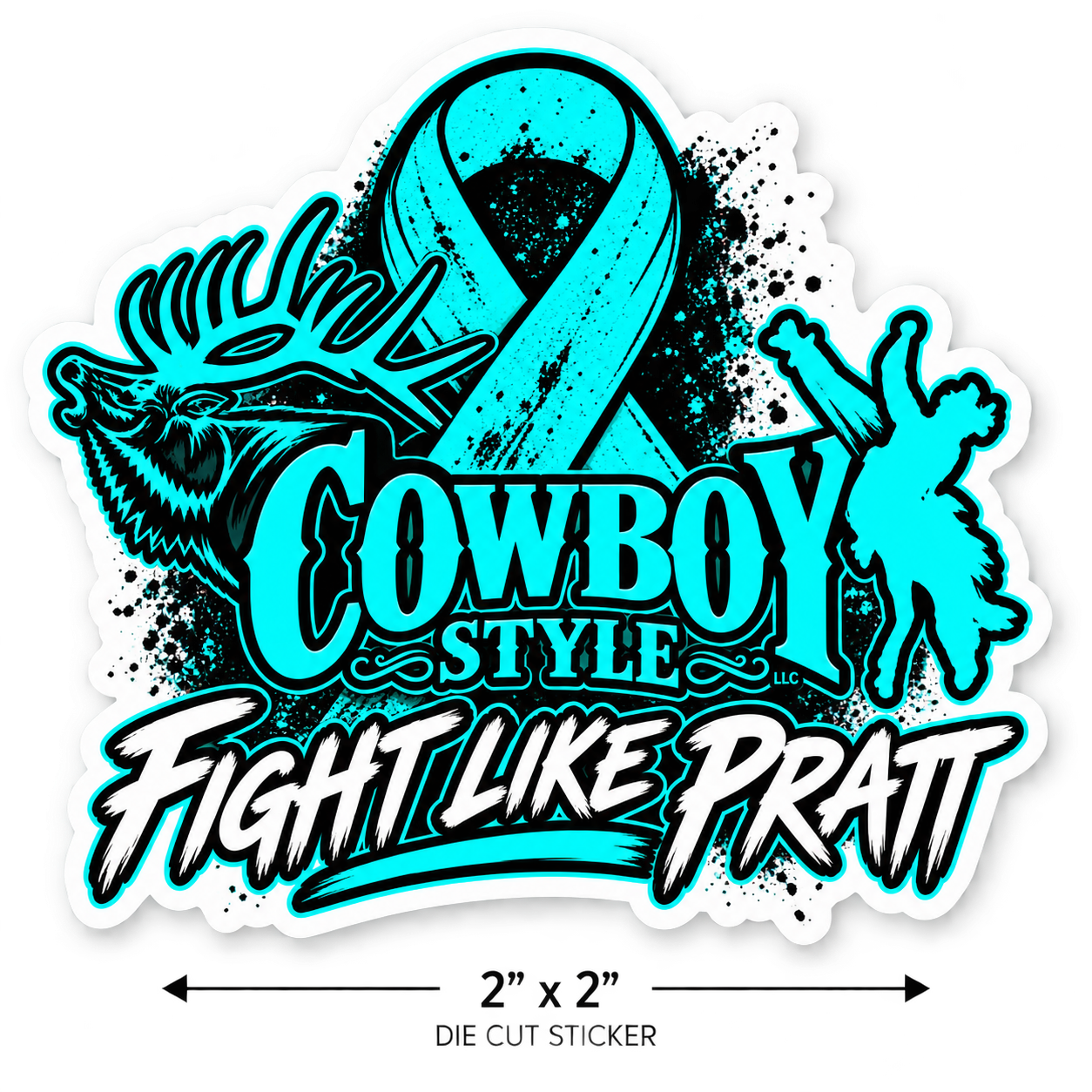 Fight Like Pratt Sticker